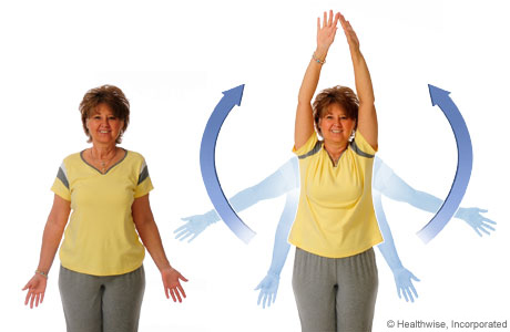 How to do the shoulder blade stretch exercise